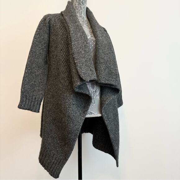 Love Moschino Grey Shawl Cardigan Sweater size US4 - Picture 5 of 12